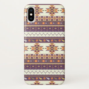 Capa Para iPhone X Teste padrão asteca colorido