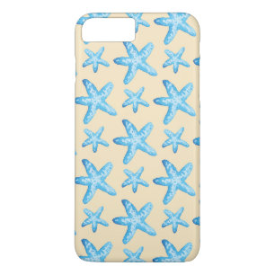 Capa Para iPhone Da Case-Mate Teste padrão azul da estrela do mar da aguarela