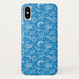 Capa Para iPhone Da Case-Mate Teste padrão azul da praia