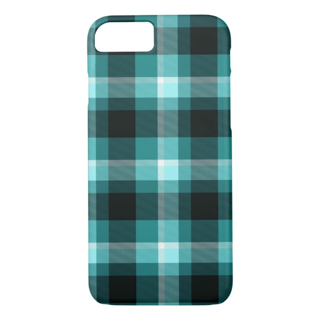 Capa Para iPhone, Case-Mate Teste padrão azul da xadrez (Verso)
