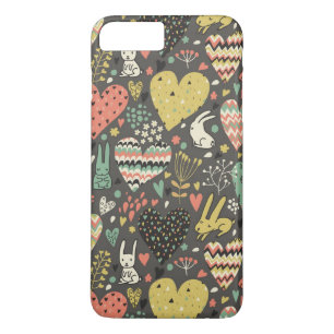 Capa Para iPhone Da Case-Mate Teste padrão bonito dos coelhos do amor com