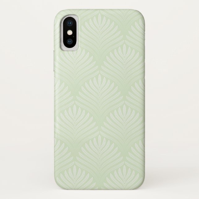 Capa Para iPhone, Case-Mate Teste padrão clássico da folha no branco e no (Verso)