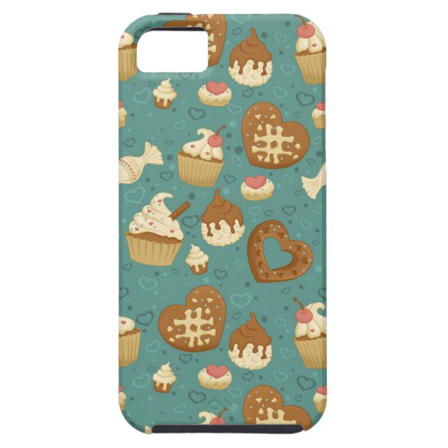 Capa Para iPhone, Case-Mate Teste padrão com cupcakes e doces (Traseira)