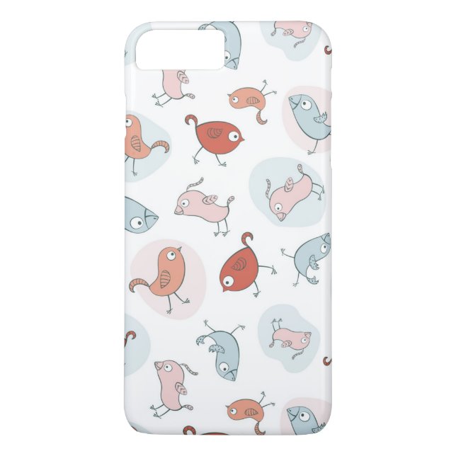 Capa Para iPhone, Case-Mate teste padrão com pássaros dos desenhos animados (Verso)