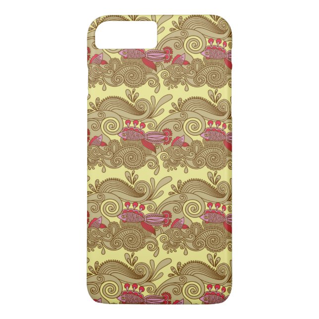 Capa Para iPhone, Case-Mate Teste padrão com peixes e onda (Verso)