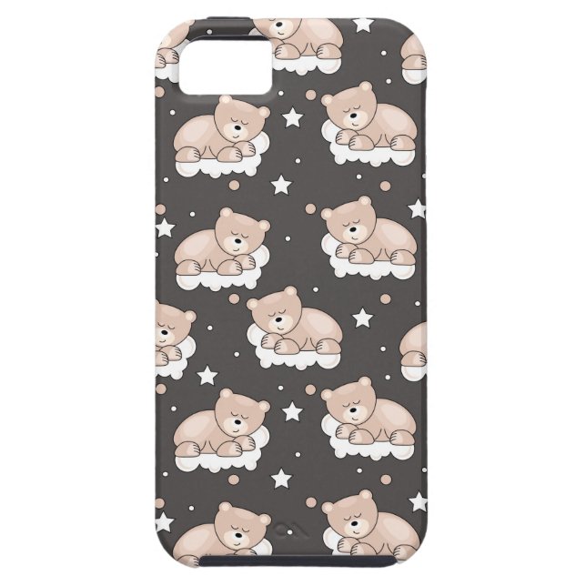 Capa Para iPhone, Case-Mate teste padrão com sono pequeno do urso (Traseira)