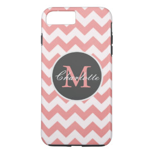 Capa Para iPhone Da Case-Mate Teste padrão cor-de-rosa Monogrammed chique de
