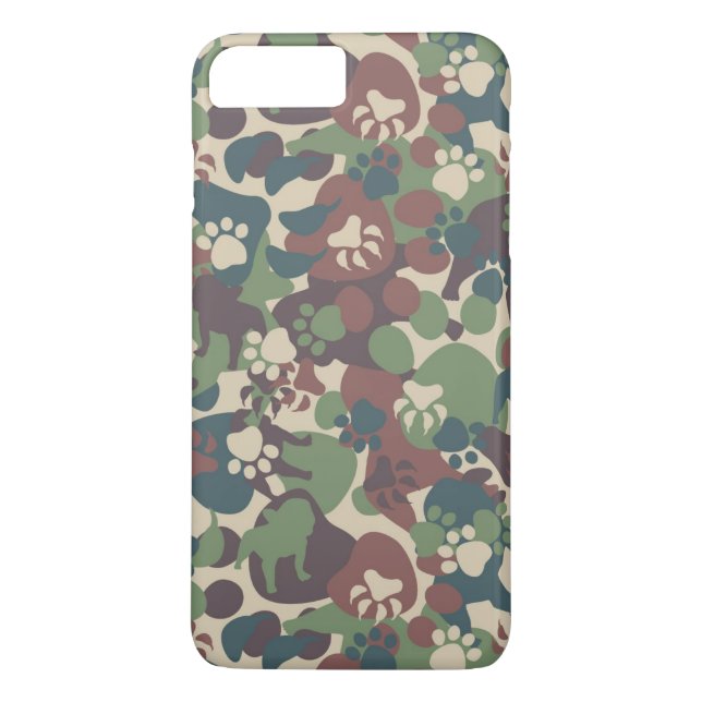 Capa Para iPhone, Case-Mate Teste padrão da camuflagem do cão (Verso)