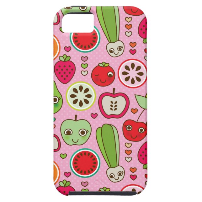 Capa Para iPhone, Case-Mate teste padrão da ilustração da cozinha da fruta (Traseira)