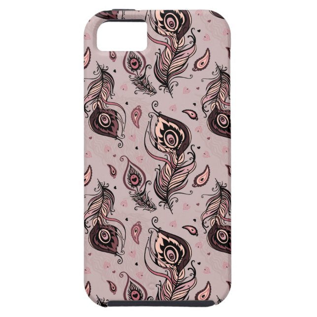 Capa Para iPhone, Case-Mate Teste padrão da pena do pavão (Traseira)