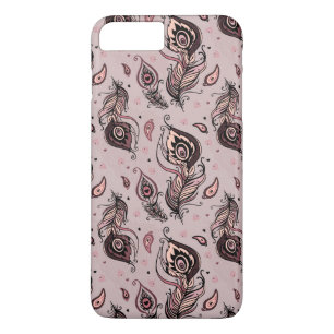 Capa Para iPhone Da Case-Mate Teste padrão da pena do pavão