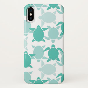 Capa Para iPhone Da Case-Mate Teste padrão da tartaruga da cerceta