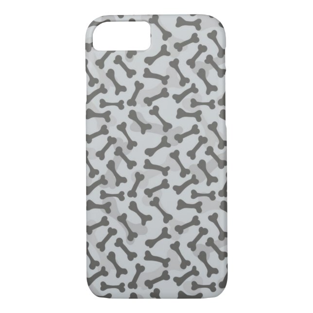 Capa Para iPhone, Case-Mate Teste padrão da textura do osso Greyscale (Verso)