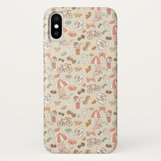 Capa Para iPhone, Case-Mate Teste padrão das férias de verão (Verso)
