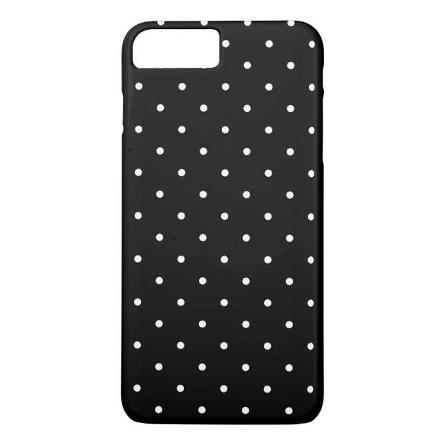 Capa Para iPhone, Case-Mate Teste padrão de bolinhas pequeno preto e branco (Verso)