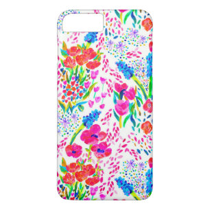 Capa Para iPhone Da Case-Mate Teste padrão de flores colorido bonito da aguarel