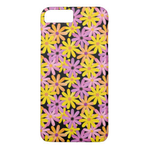 Capa Para iPhone Da Case-Mate Teste padrão de flores do Gerbera, fundo
