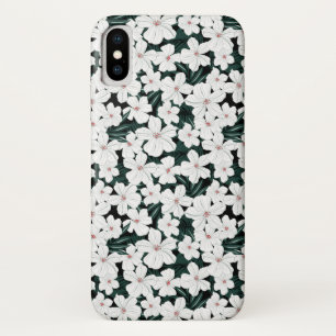 Capa Para iPhone Da Case-Mate Teste padrão de flores tropical branco