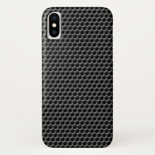 Capa Para iPhone X Teste padrão de grade do metal - fundo