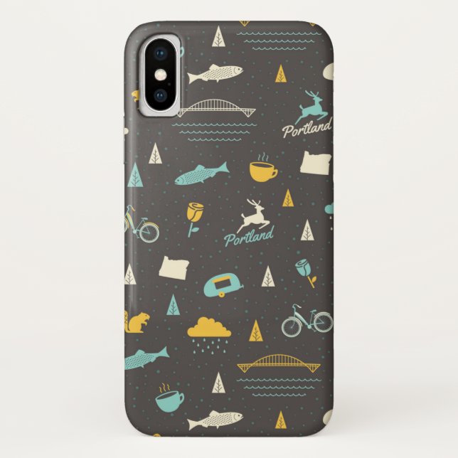 Capa Para iPhone, Case-Mate Teste padrão de Portland, Oregon (Verso)