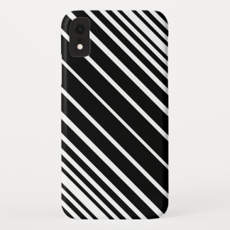 Capa Para iPhone Da Case-Mate Teste padrão diagonal preto e branco à moda das