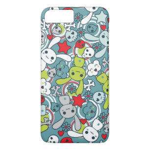 Capa Para iPhone Da Case-Mate teste padrão do azul do kawaii