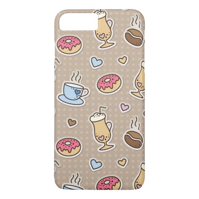Capa Para iPhone, Case-Mate Teste padrão do café (Verso)