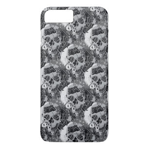 Capa Para iPhone Da Case-Mate Teste padrão do crânio do pelotão do suicídi