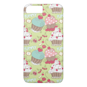 Capa iPhone 8 Plus/7 Plus Teste padrão do cupcake