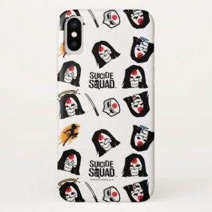 Capa Para iPhone Da Case-Mate Teste padrão do pelotão   Katana Emoji do suicí
