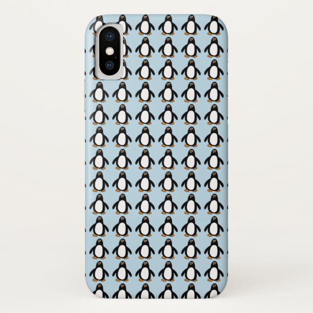 Capa Para iPhone, Case-Mate Teste padrão do pinguim (Verso)