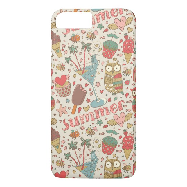 Capa Para iPhone, Case-Mate Teste padrão do verão com sorvete (Verso)