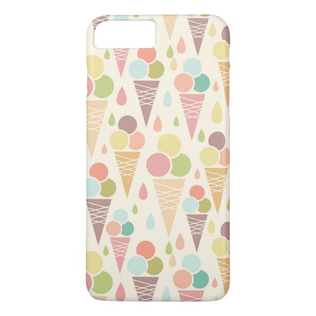 Capa Para iPhone, Case-Mate Teste padrão dos cones do sorvete (Verso)