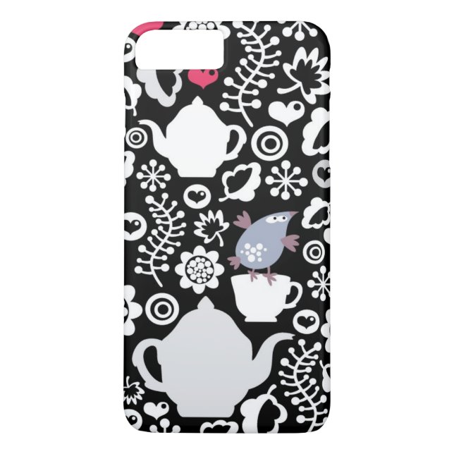 Capa Para iPhone, Case-Mate Teste padrão dos pássaros e dos copos (Verso)