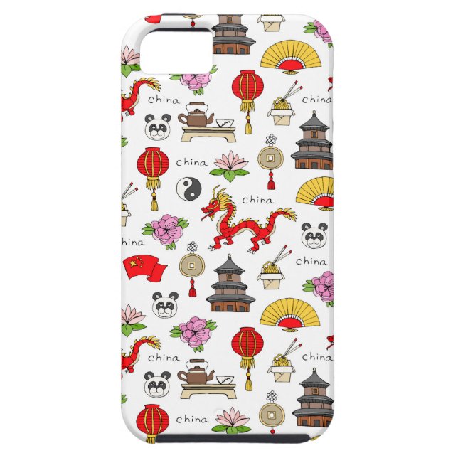 Capa Para iPhone, Case-Mate Teste padrão dos símbolos de China (Traseira)