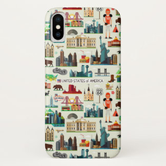 Capa Para iPhone Da Case-Mate Teste padrão dos símbolos dos Estados Unidos