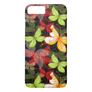 Capa iPhone 8 Plus/7 Plus Teste padrão escuro do outono