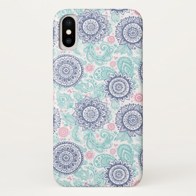 Capa Para iPhone, Case-Mate Teste padrão étnico de Paisley (Verso)