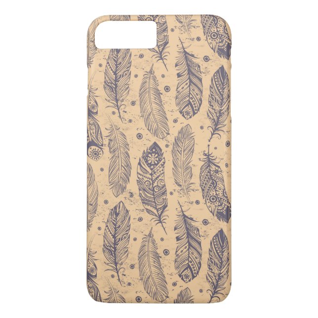 Capa Para iPhone, Case-Mate Teste padrão étnico do esboço da pena (Verso)