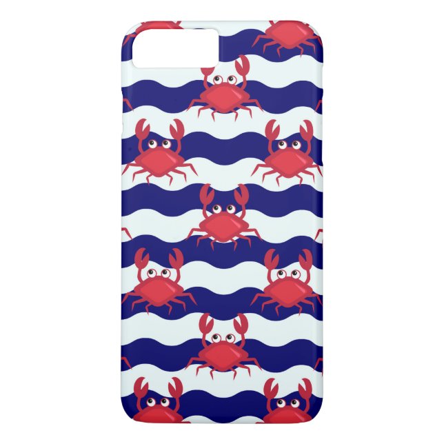 Capa Para iPhone, Case-Mate Teste padrão feliz dos caranguejos (Verso)