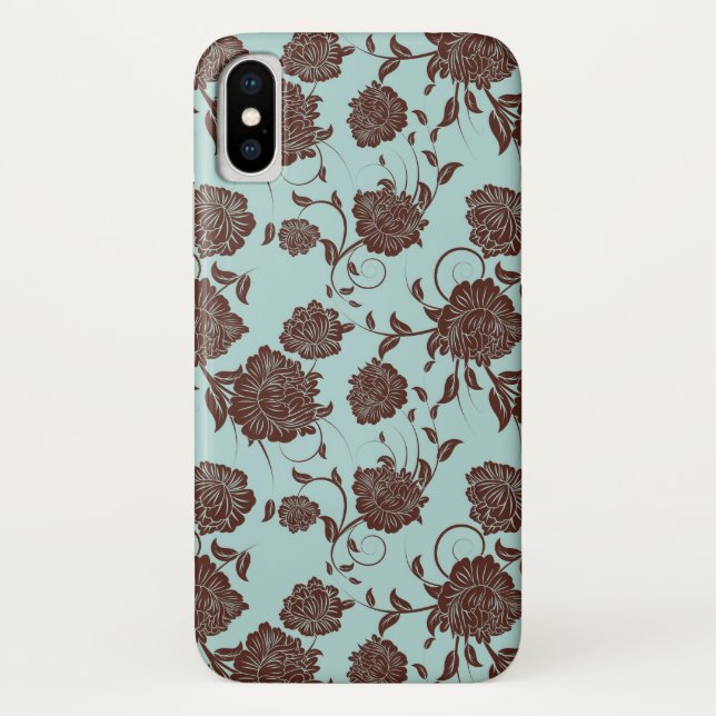 Capa Para iPhone, Case-Mate Teste padrão floral 8 (Verso)