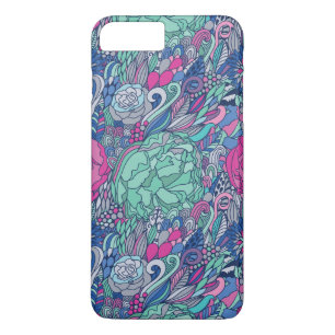 Capa Para iPhone Da Case-Mate Teste padrão floral colorido do Doodle