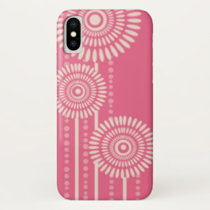 Capa Para iPhone Da Case-Mate Teste padrão floral cor-de-rosa moderno