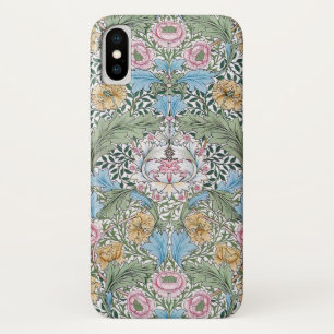 Capa Para iPhone X Teste padrão floral de William Morris Myrtle