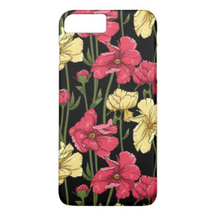 Capa iPhone 8 Plus/7 Plus Teste padrão floral elegante 2