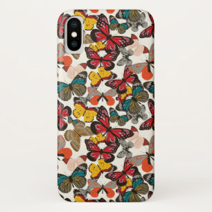 Capa Para iPhone X Teste padrão floral retro 2