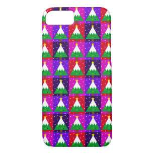 Capa Para iPhone Da Case-Mate Teste padrão Funky da árvore de Natal