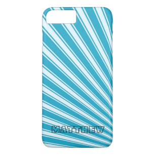 Capa Para iPhone Da Case-Mate Teste padrão Funky da listra azul pacífica da co