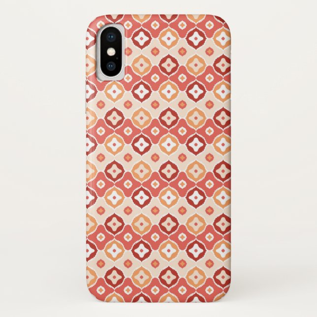 Capa Para iPhone, Case-Mate Teste padrão geométrico do ikat dourado (Verso)