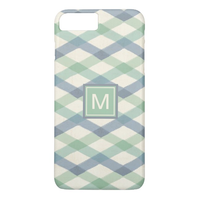 Capa Para iPhone, Case-Mate Teste padrão geométrico Pastel do monograma | (Verso)
